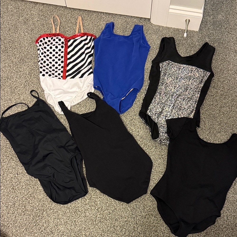 Lot of large child leotards